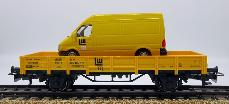 Marklin 00754-14 wagon à bord bas type Rlmms (DB)