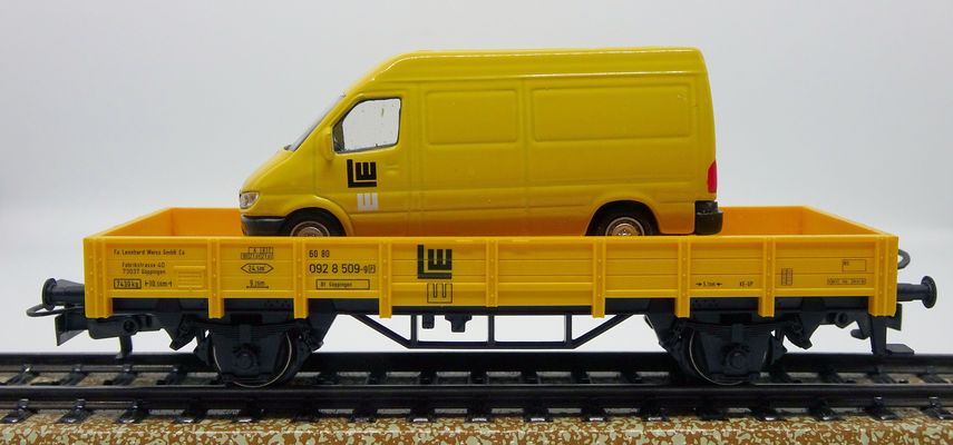 Marklin 00754-16 wagon à bord bas type Rlmms (DB)