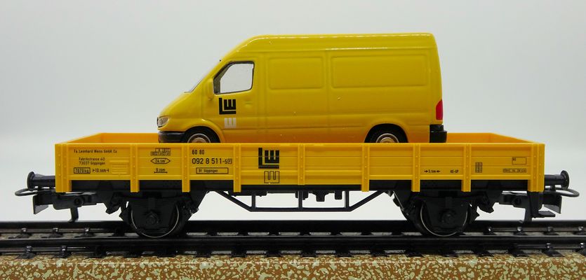 Marklin 00754-18 wagon à bord bas type Rlmms (DB)