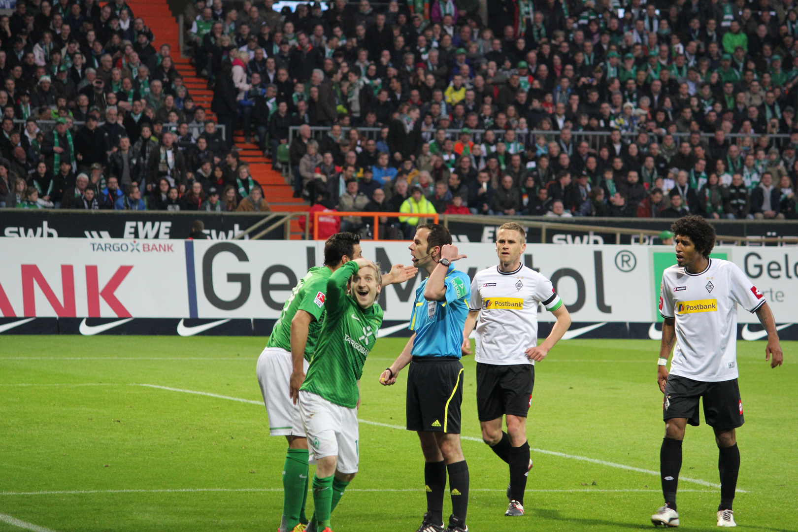 Marko Marin beim Spiel SV Werder Bremen gegen Borussia Mönchengladbach