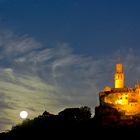 Marksburg und Vollmond