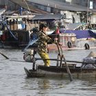 Markt auf dem Wasser in Vietnam