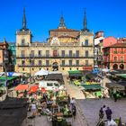 Markt auf der Plaza Mayor Leon