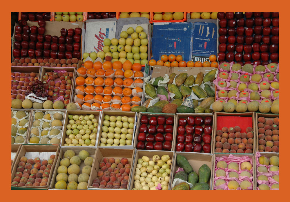 Markt, Früchte ...