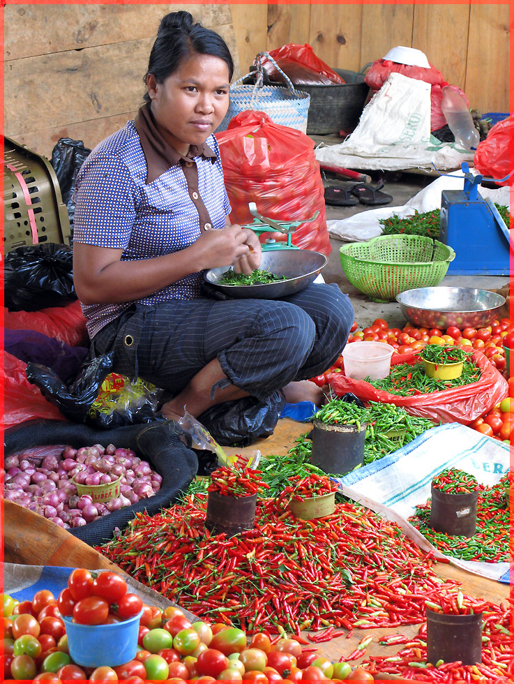 Markt im Hochland von Celebes