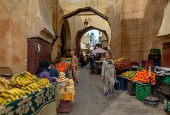 Markt im jüdischen Viertel von Fes