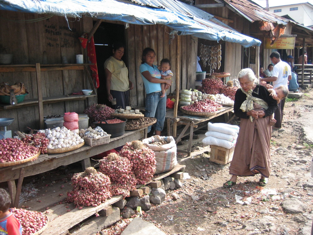 Markt in Bajawa auf Flores Inonesien