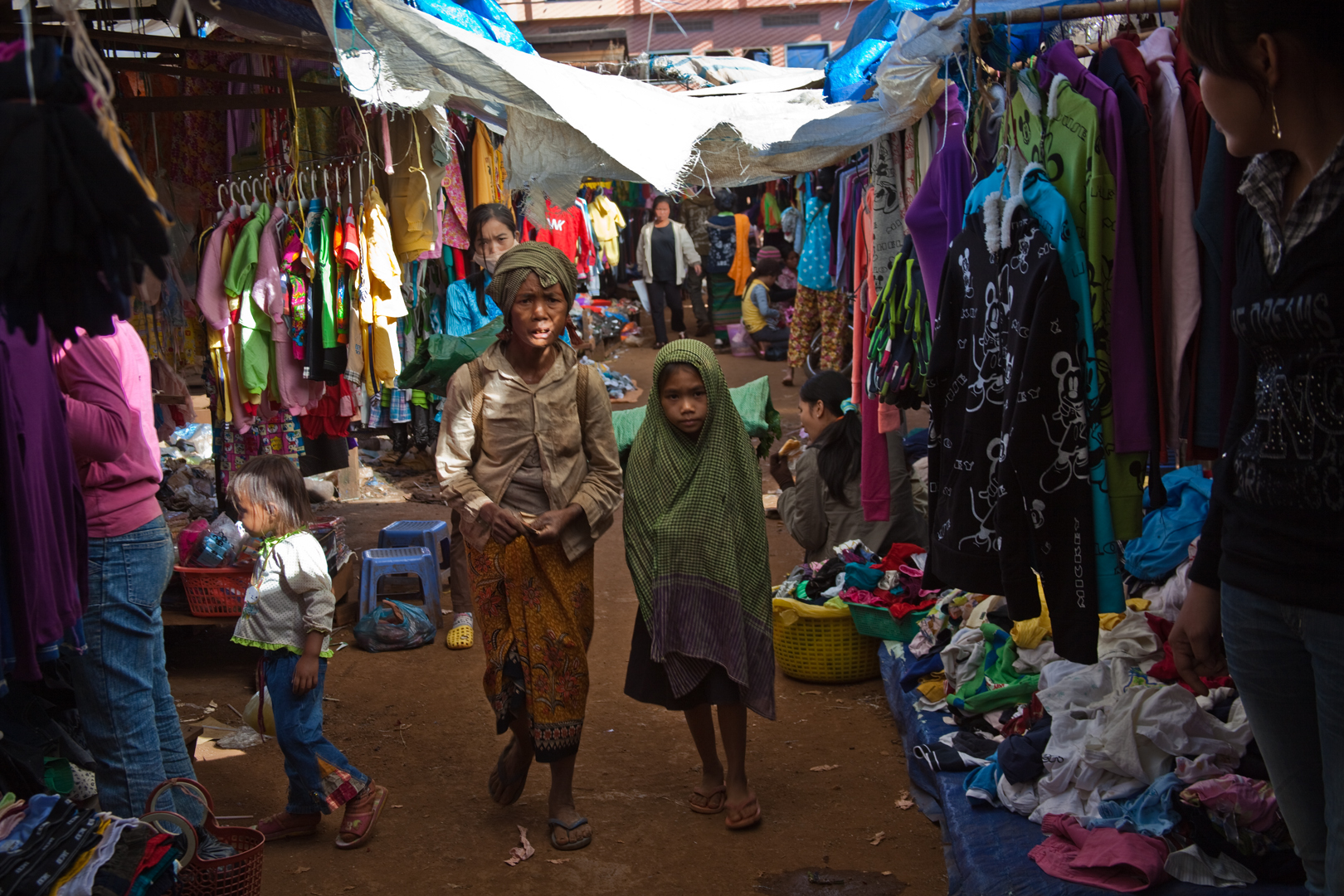 Markt in Banlung, Rattanakiri, Kambodscha