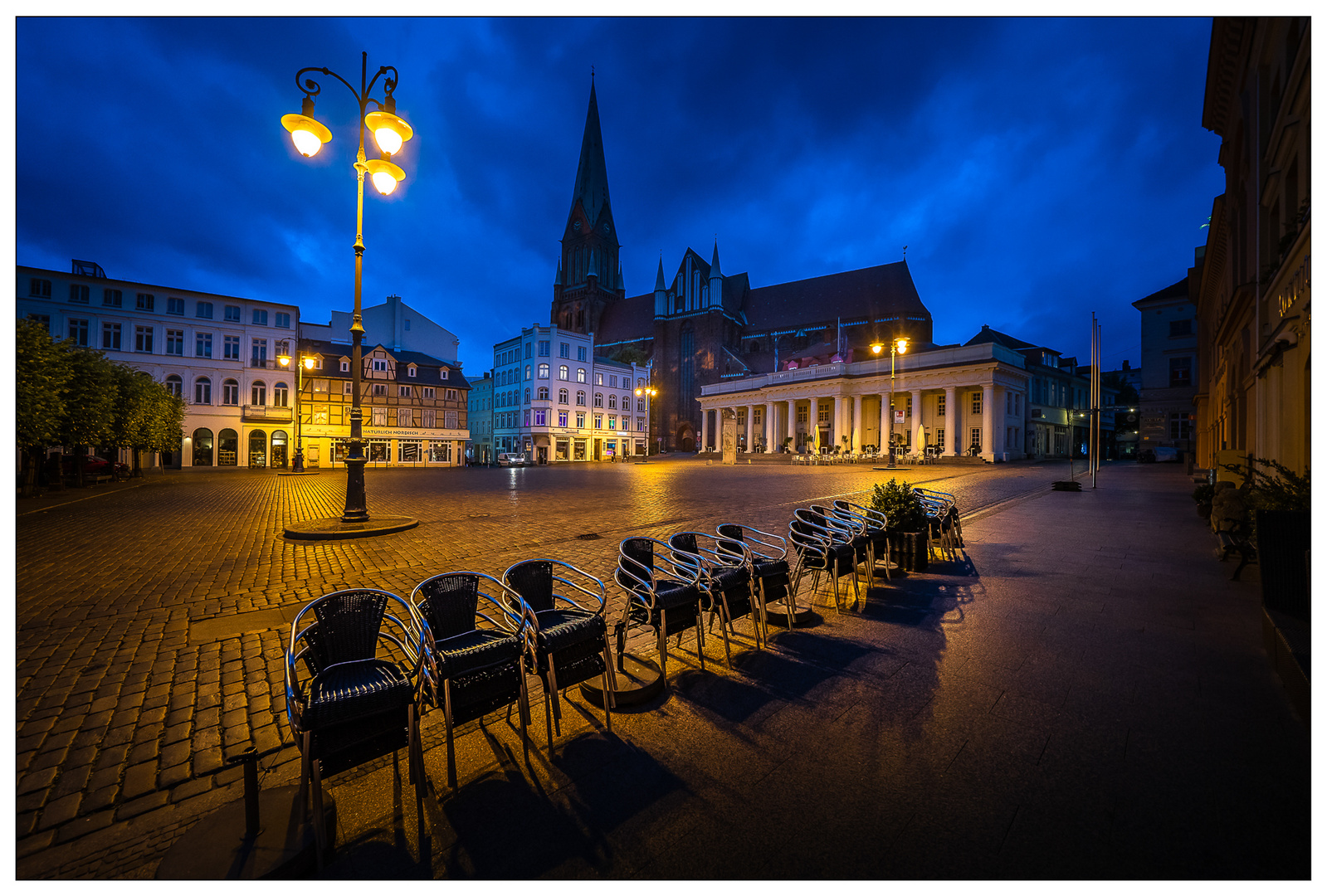 Markt in Blau