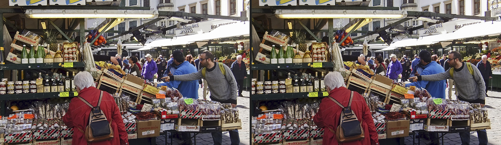 Markt in Bozen (+3D Diaschau)