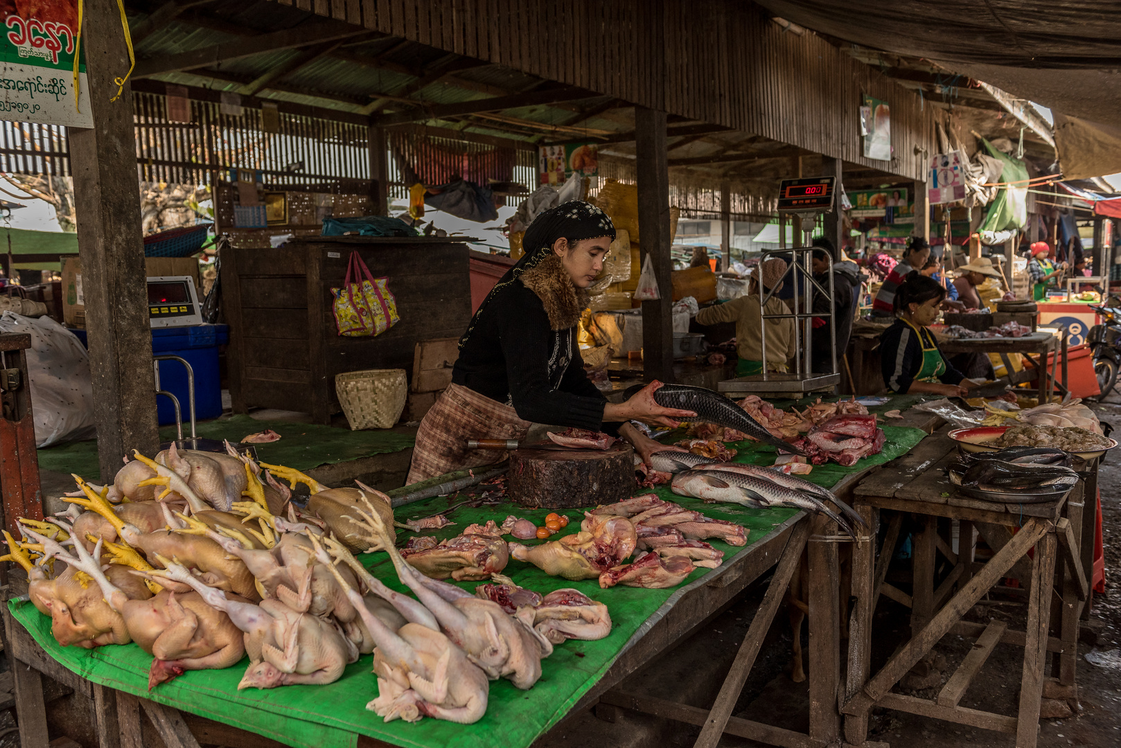 Markt in der Nähe des Inle Sees