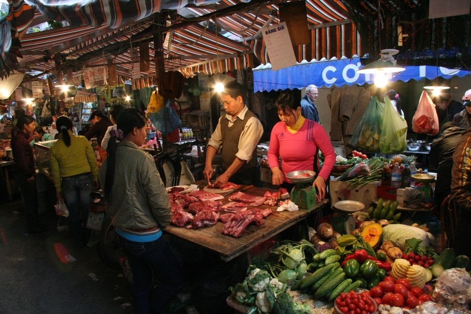 Markt in Hanoi 2009