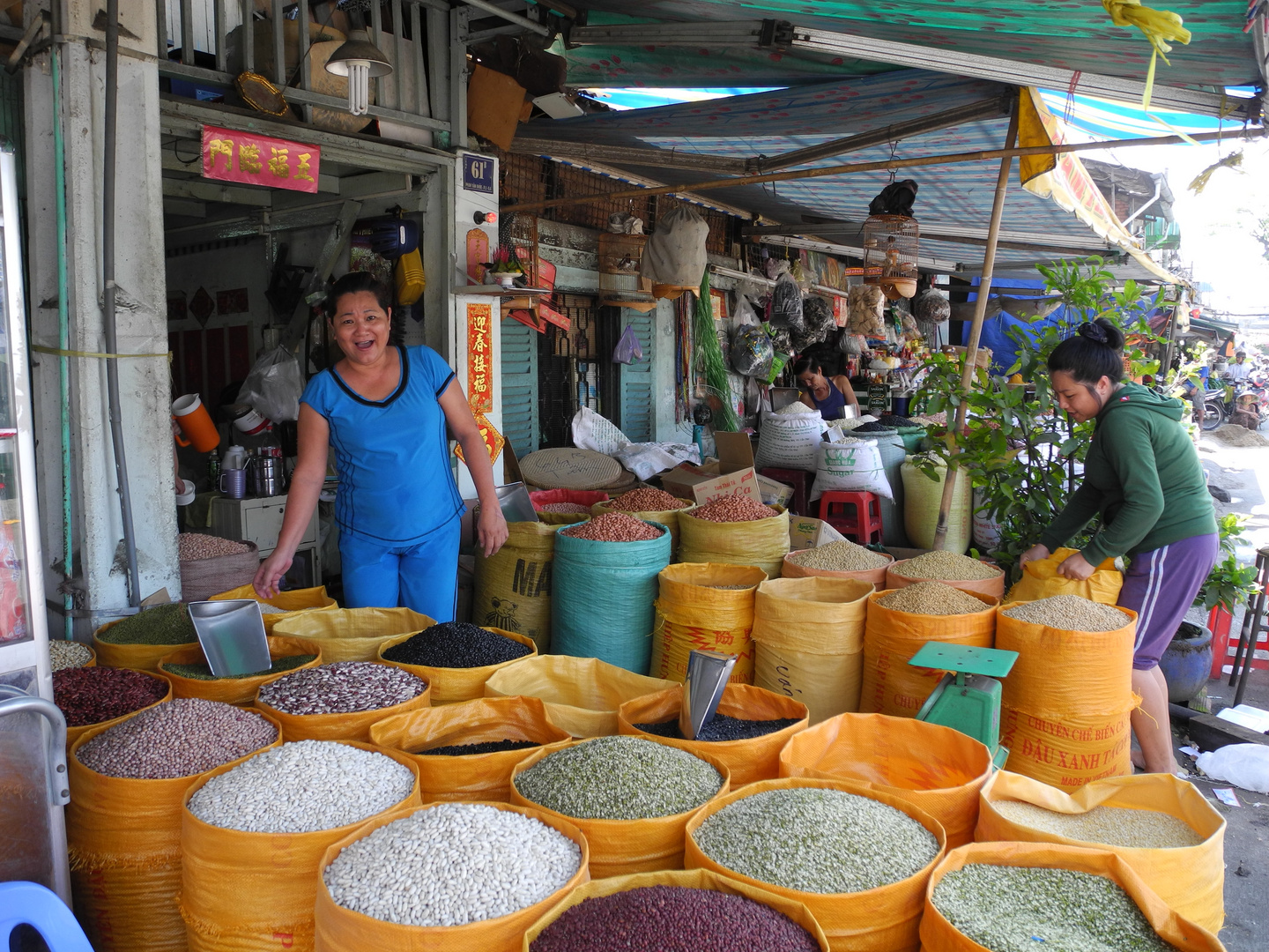 Markt in Ho-Ch-Minh-City, Vietnam