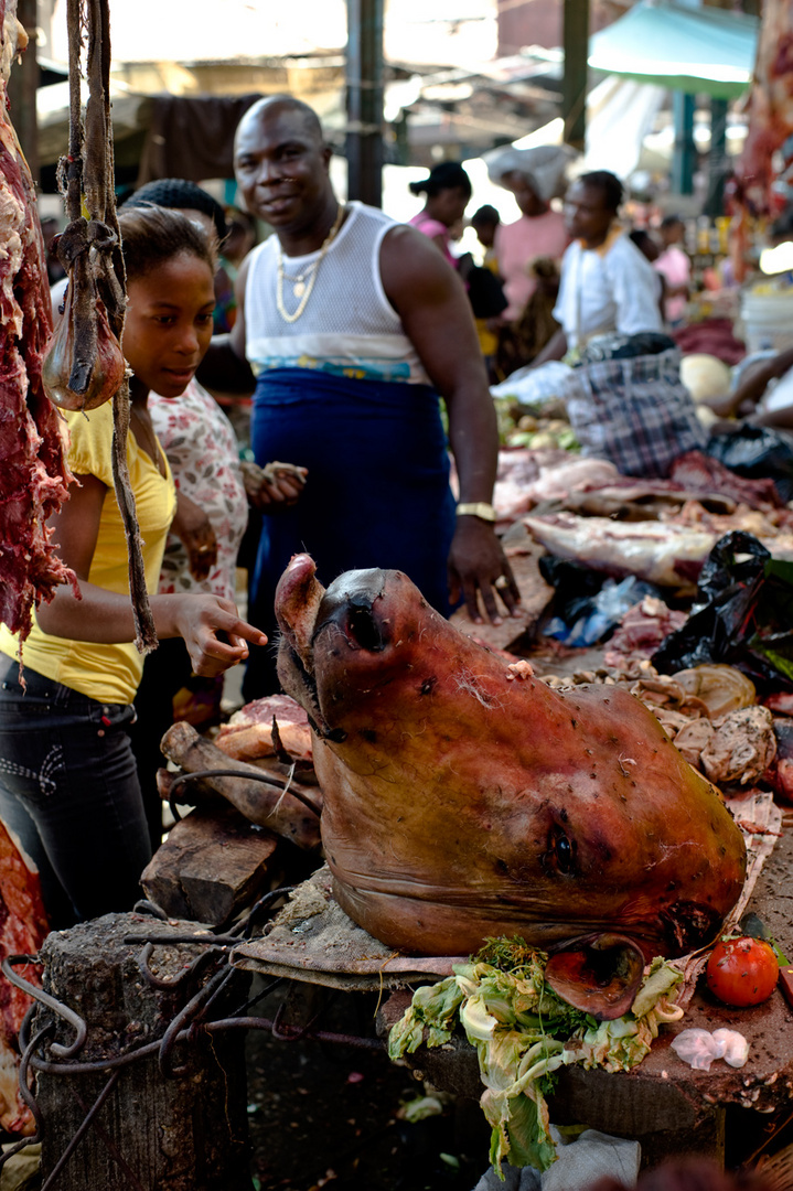 Markt in Jacmel, Haiti