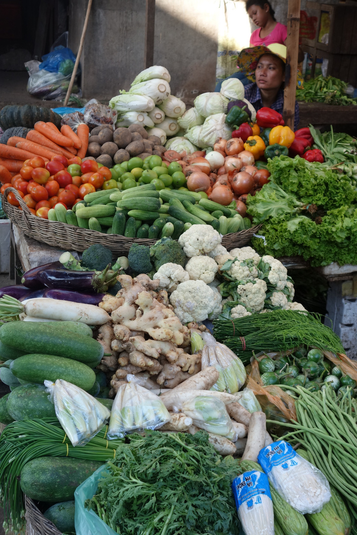 Markt in Siem Reap, Kambodscha Nov 14