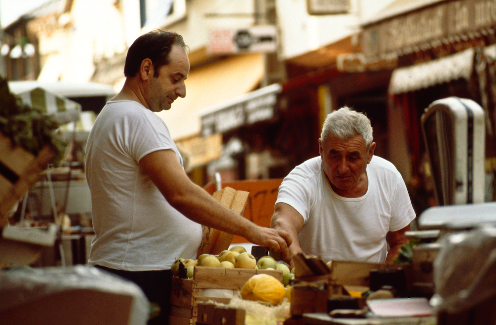Markt in Südfrankreich 1982
