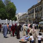 Markt in Tanger - Rue d´Italie (früher Rue du Télégraphe Anglais)