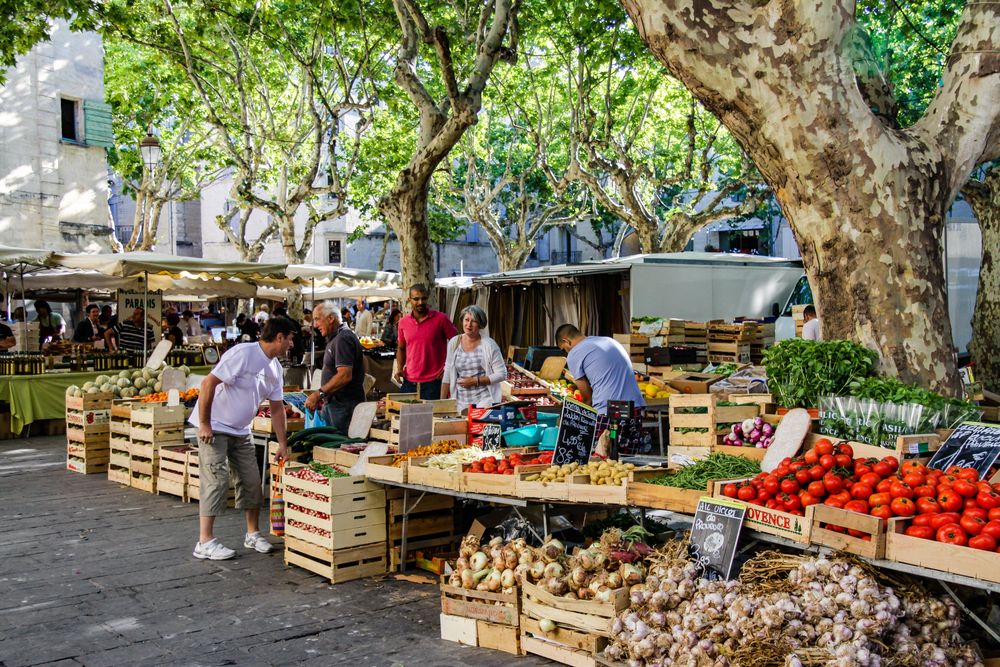 Markt in Uzès (Kalender 2019, September)