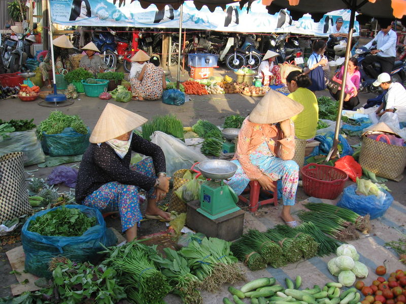 Markt in Vinh Long