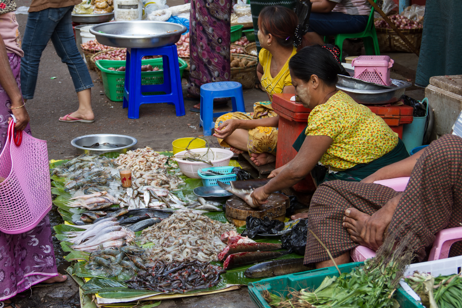 Markt in Yangon