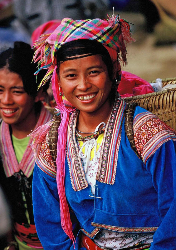 Markt nahe Paso in Nordvietnam