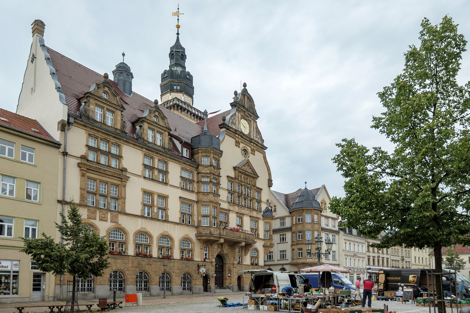 Markt und Rathaus, Werdau