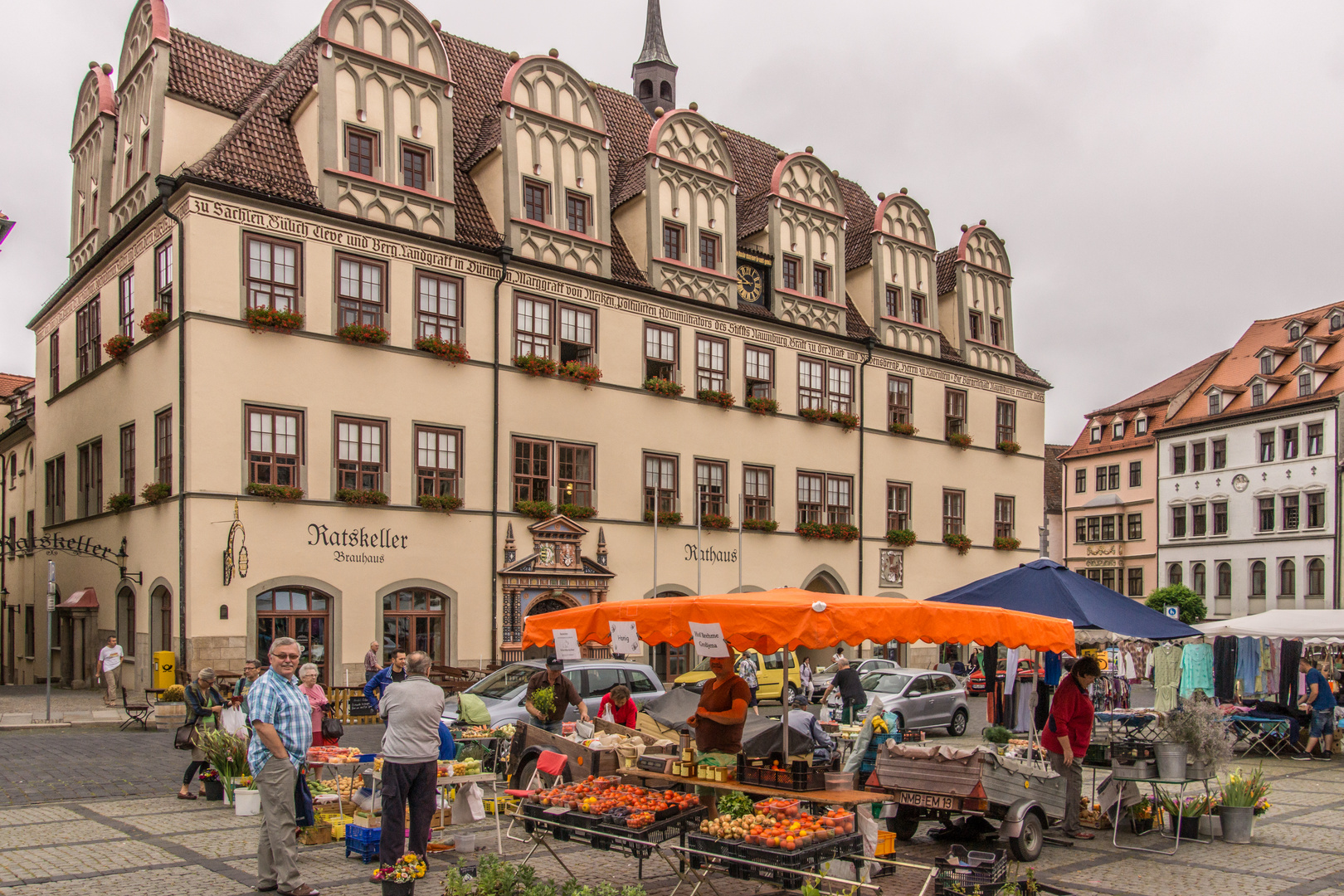 Markt vorm Rathaus Naumburg (Saale) Foto & Bild architektur