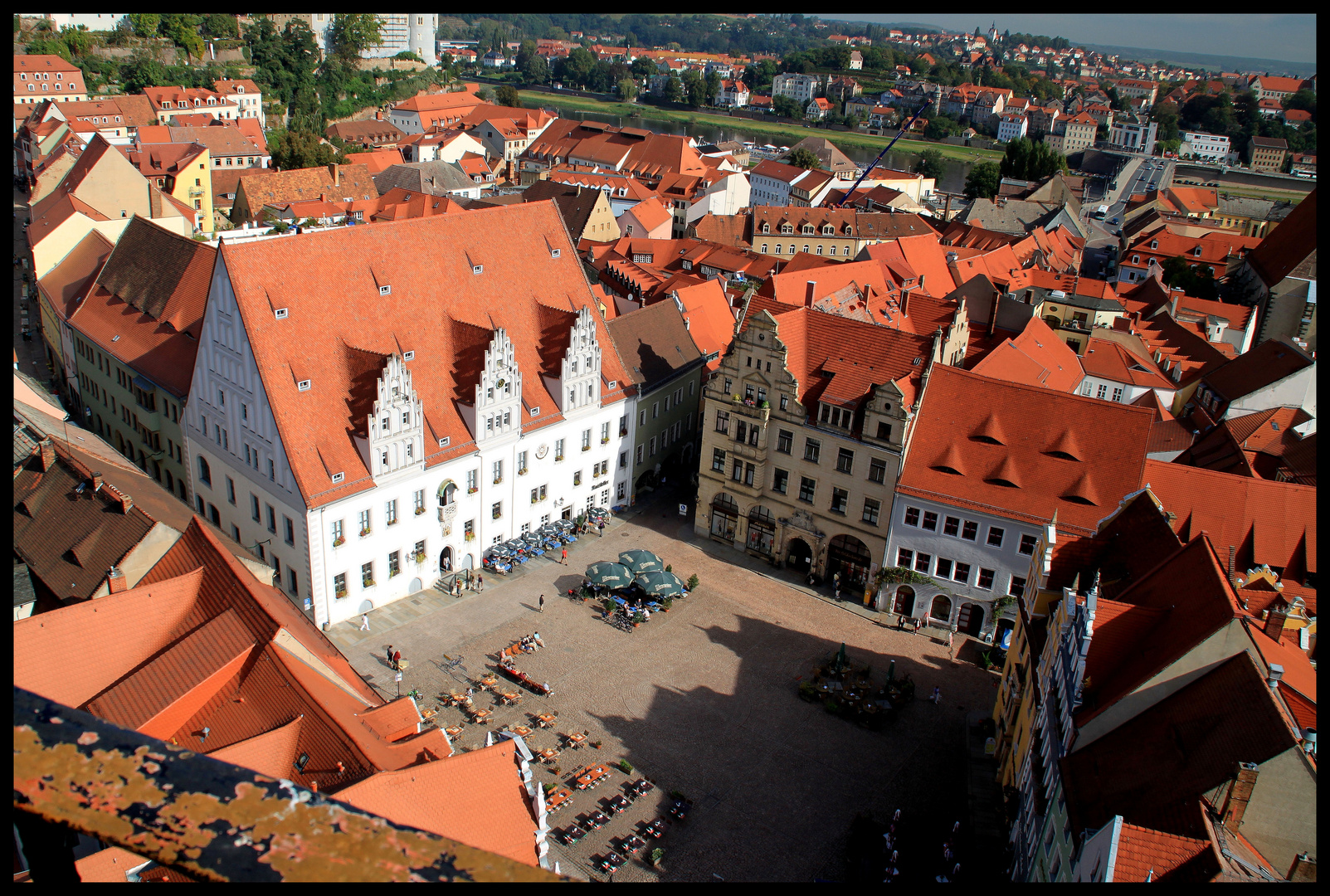 Marktblick aus 42 Meter Höhe