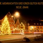 Marktbreit mit Weihnachtsbeleuchtung