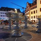 Marktbrunnen Chemnitz bei Nacht