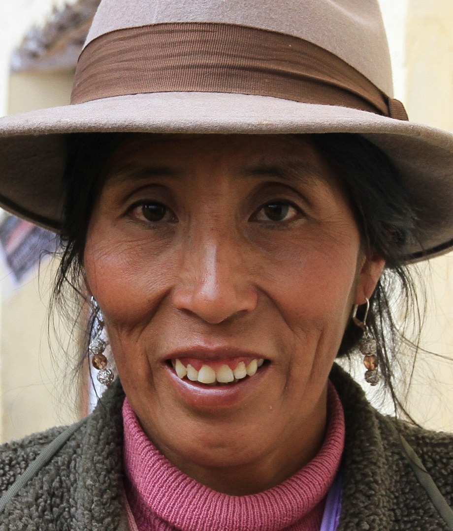 Marktfrau in Cusco.