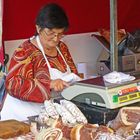 Marktfrau in Frankreich