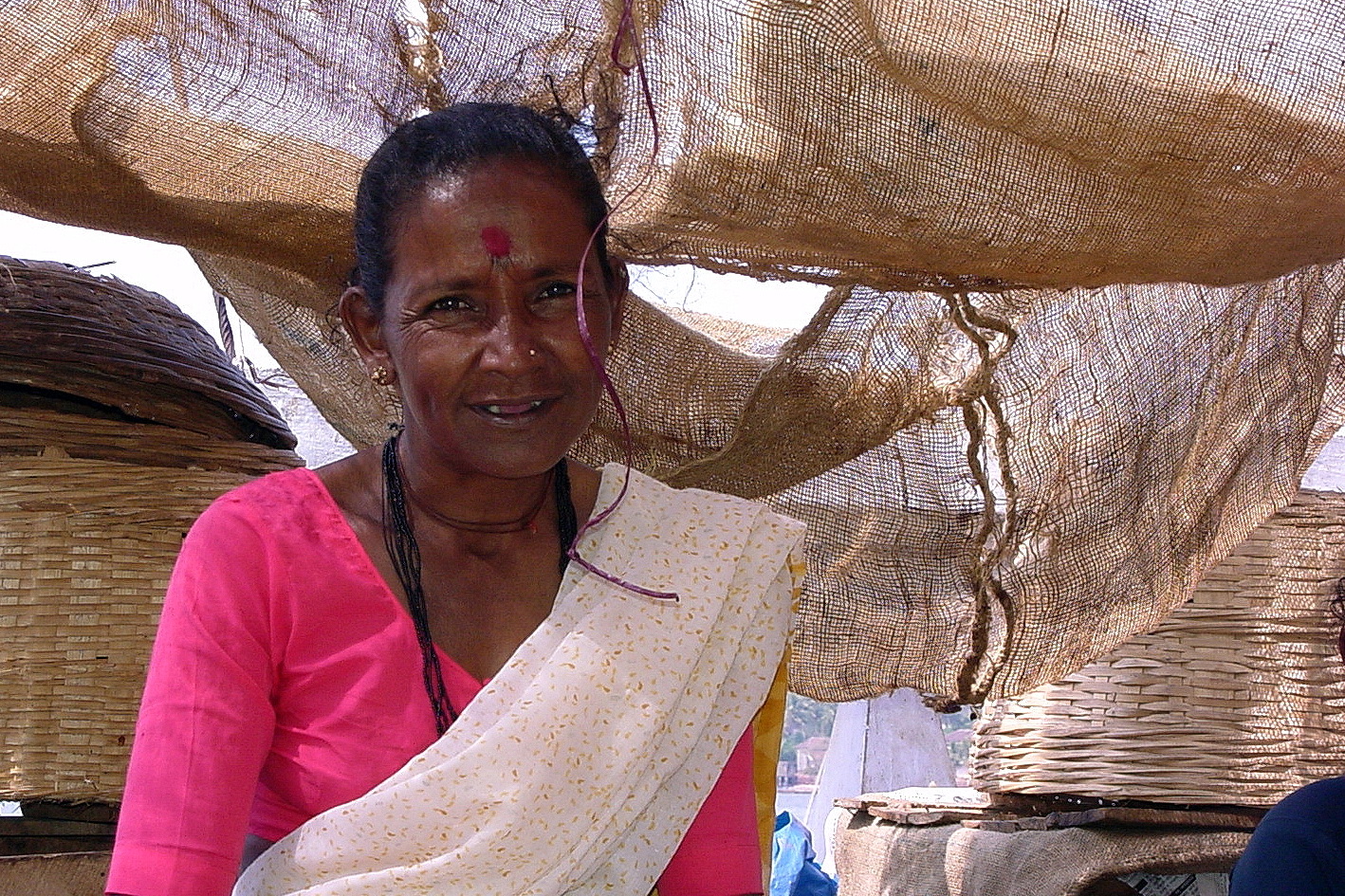 Marktfrau in Goa