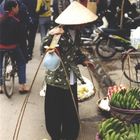 Marktfrau in Hanoi