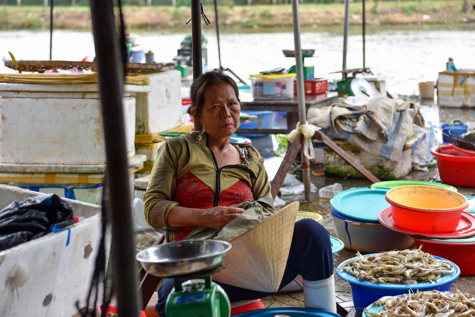 Marktfrau in Hoi An 02