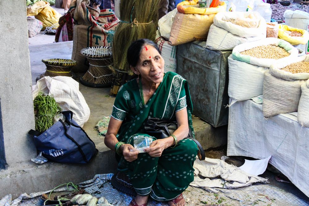 Marktfrau in Kalimpong...