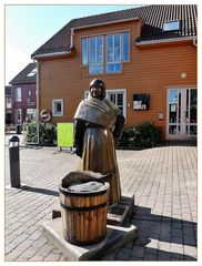 Marktfrau in Kristiansand /Norwegen