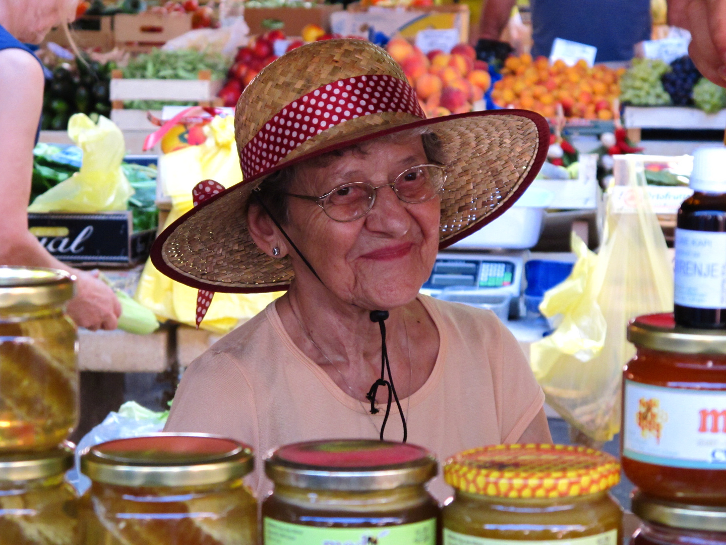 Marktfrau in Kroatien