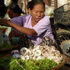 Marktfrau in Myanmar