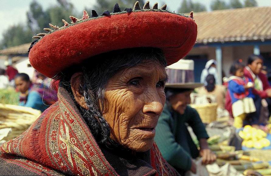 Marktfrau in Peru