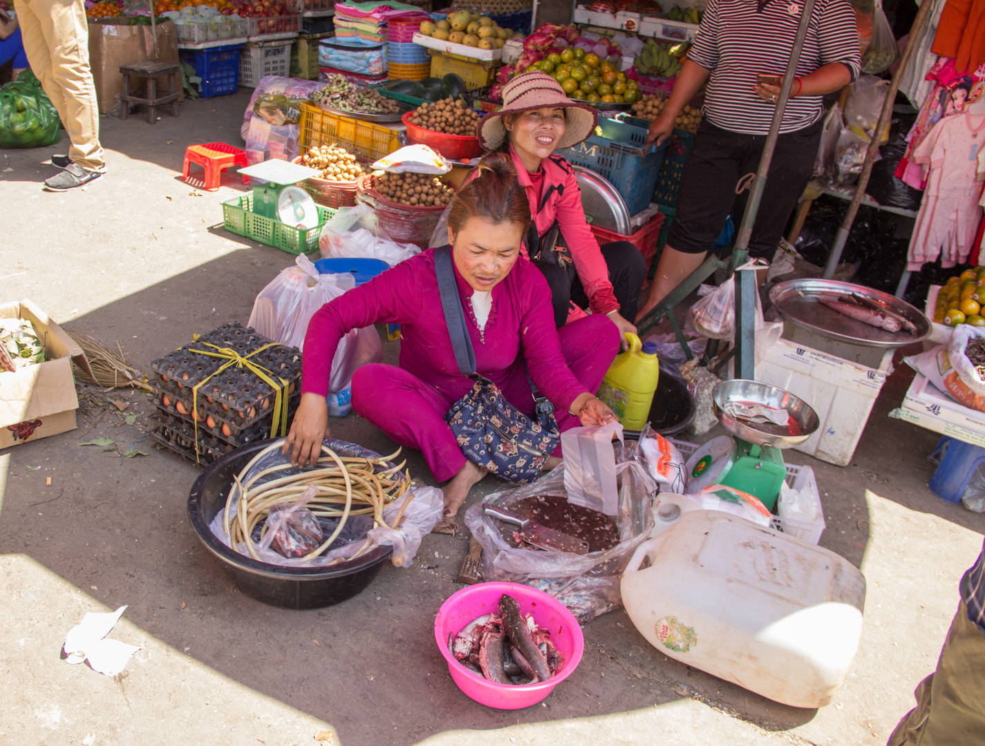   Marktfrau in Sihanoukville Kambotscha