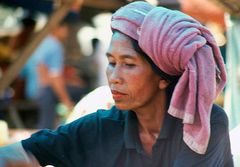 Marktfrau in Ubud