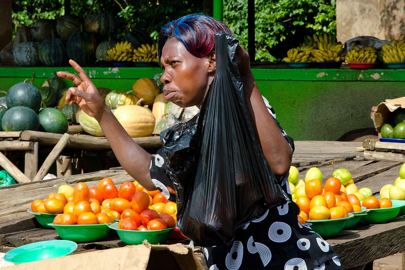 Marktfrau in Uganda