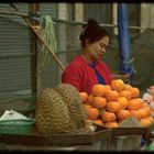 Marktfrau in Yangon