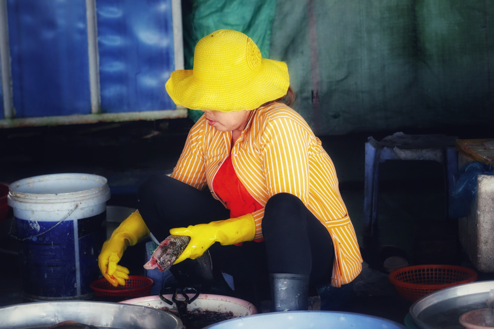 Marktfrau Vietnam 