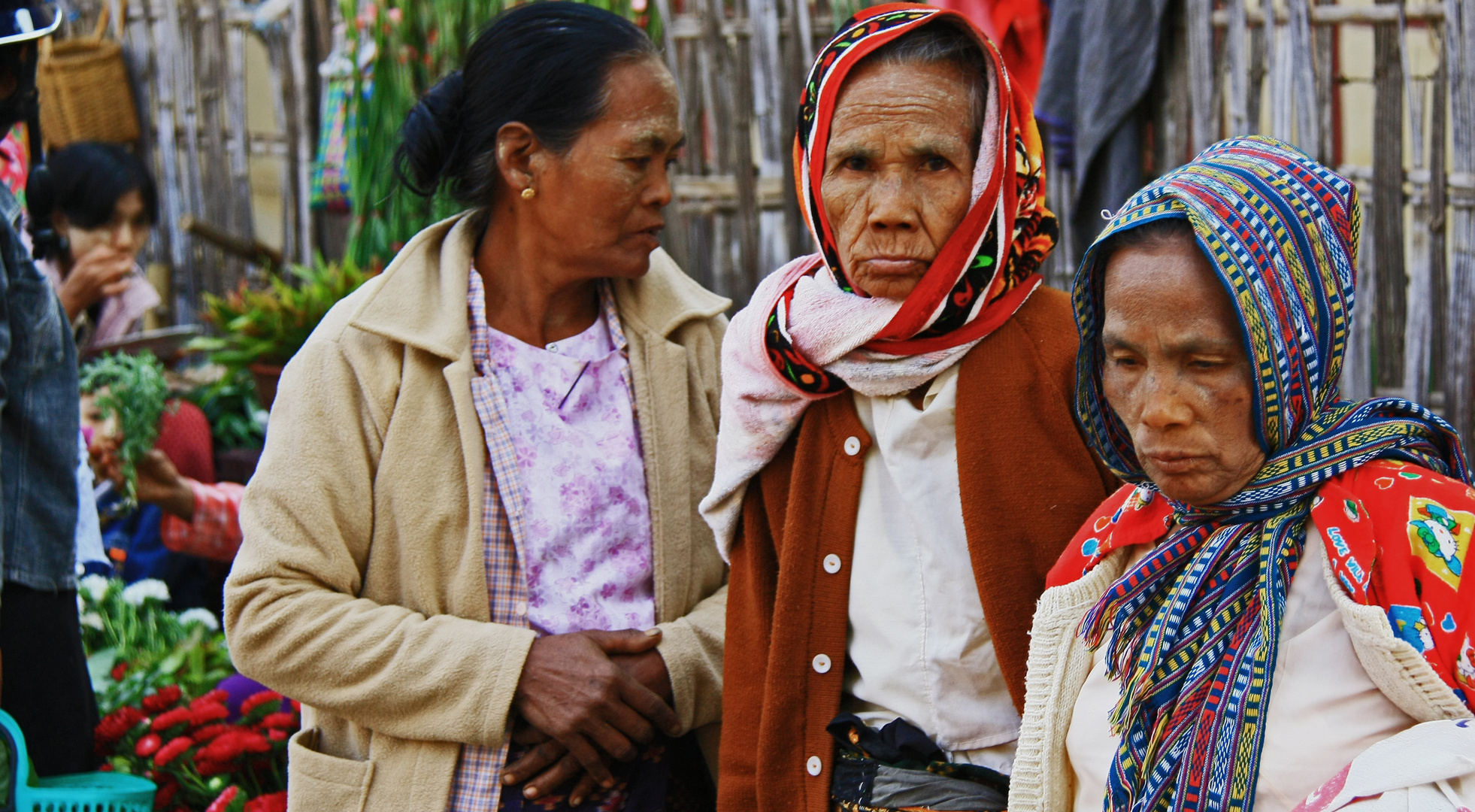 Marktfrauen in Bagan