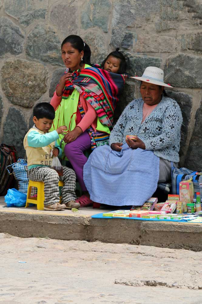 Marktfrauen in Ollantaytambo