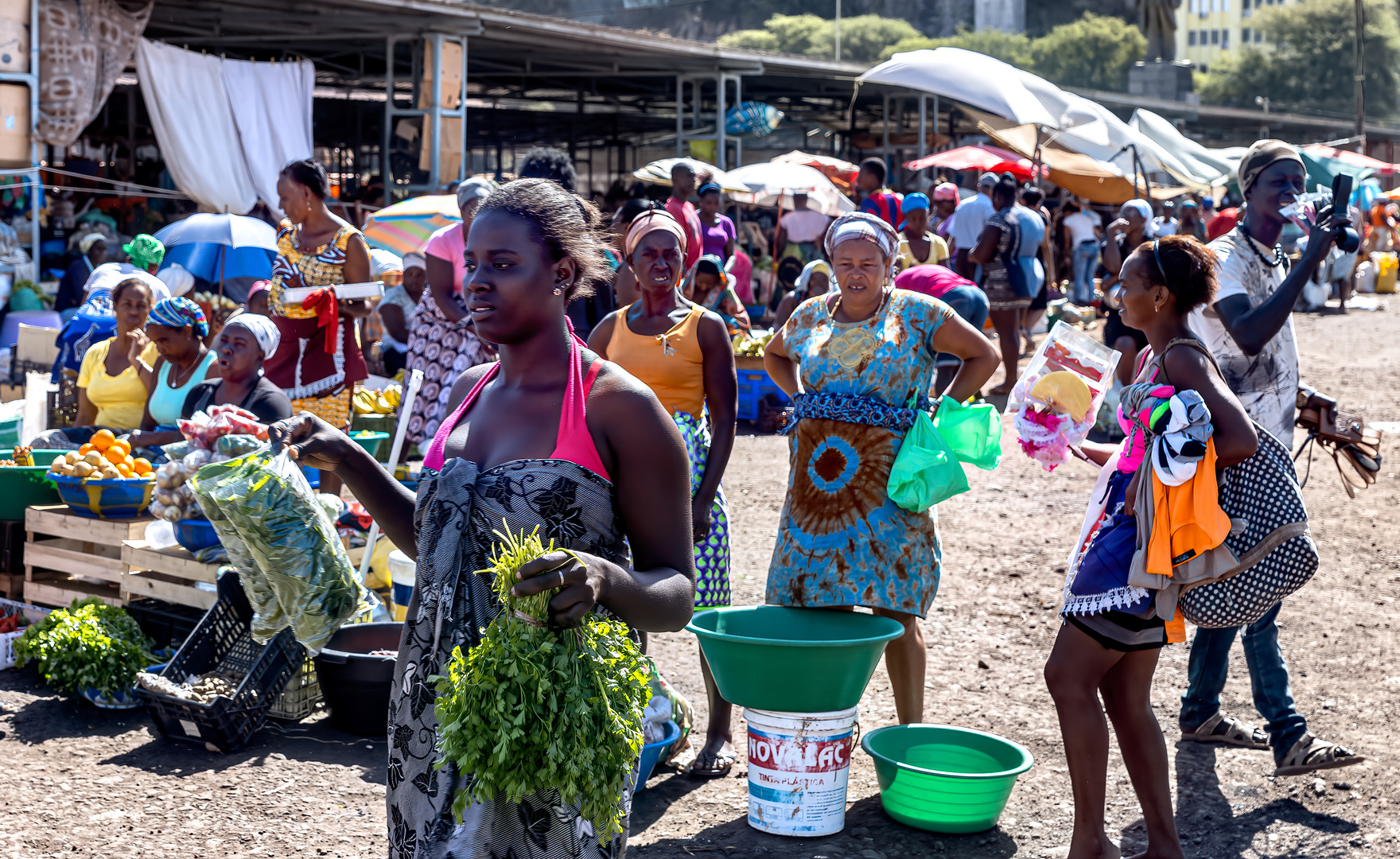 Marktfrauen in Praia