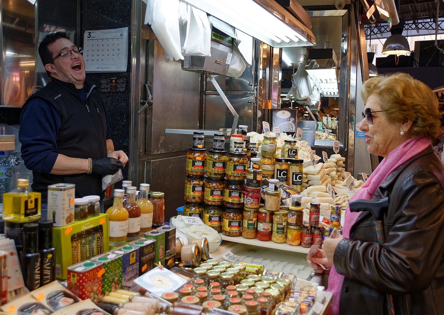 Marktgespräch             in Farbe