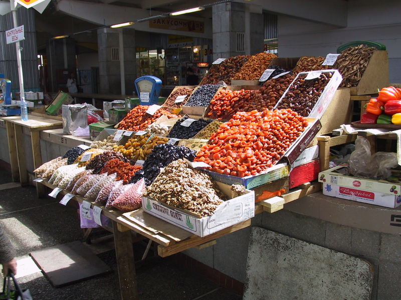 Markthalle, Novosibirsk, Sibirien